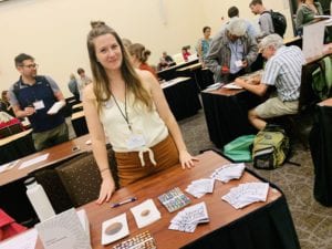 Kristin George Bagdanov at the ASLE author fair in 2019.